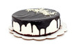 White Cream Icing Cake with chocolate