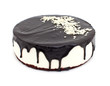 White Cream Icing Cake with chocolate