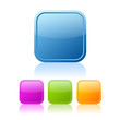 Vector: Vector square web buttons Vector square web buttons