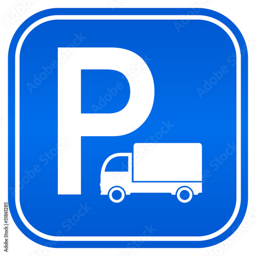 Vector: Lorry parking vector sign Lorry parking vector sign