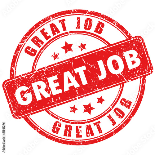 Vector: Vector great job stamp Vector great job stamp