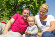 eine fröhliche Familie