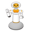 手を上げる介護ロボット