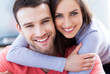 Young couple hugging