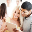 Couple Using Tablet