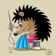 The hedgehog is a tailor