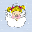 Angel Wings On A Cloud. Greeti...
