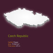 3d map of the Czech Republic