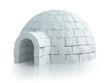 Illustration : Isolated igloo Isolated igloo