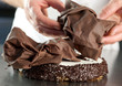 cioccolato su torta