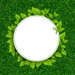 Vector: Green Grass Texture With Leaves Green Grass Texture With Leaves