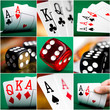 set of different actions and scenes in casino