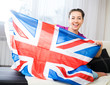 girl with british flag