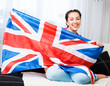 Foto: girl with british flag girl with british flag