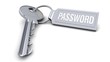 Schlüssel mit Anhänger - Password