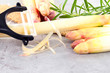 Spargel Schälen
