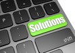 Illustration: Solutions with black keyboard Solutions with black keyboard