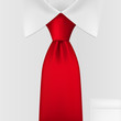 White shirt with classic collar. Vector illustration