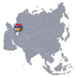 Asienkarte und Armenien