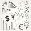 hand drawn business doodles