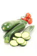 Foto: Zucchini mit roten Tomaten Zucchini mit roten Tomaten