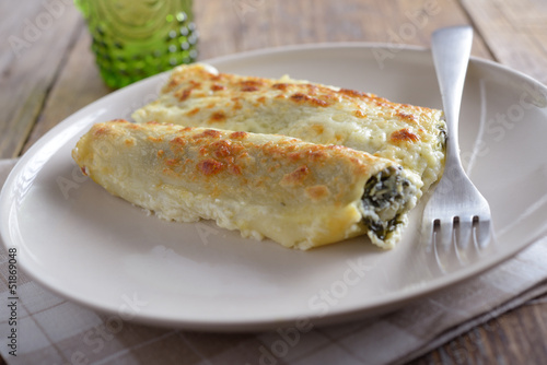 Photo: Cannelloni with spinach Cannelloni with spinach