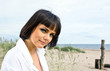 portrait of young woman on a beach