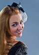 Foto: girl in hat with veil girl in hat with veil