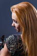 Foto: girl with long red hair girl with long red hair
