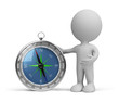 3d person with compass