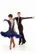 beautiful couple in the active ballroom dance