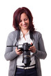 Foto: woman with camera woman with camera