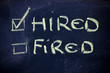 hired vs.fired