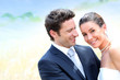 Portrait of beautiful married couple