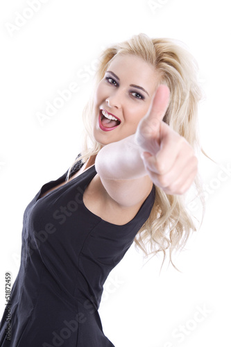 Photo: Young successful woman isolated Young successful woman isolated