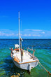fishing boat moored in Formentera, Balearic Islands, Spain