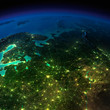 Illustration: Night Earth. The European part of Russia Night Earth. The European part of Russia