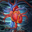 Ilustración: Cardiovascular Human Heart Cardiovascular Human Heart