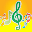 Vector: Abstract music background Abstract music background