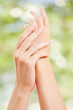 care for beautiful woman hands