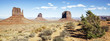 panoramic view of famous Monument Valley