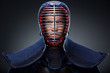 Photo: Portrait of kendoka in traditional armor Portrait of kendoka in traditional armor