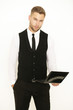 Photo: junger Mann mit Laptop junger Mann mit Laptop
