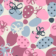 Vector: Funky floral pastel seamless pattern Funky floral pastel seamless pattern