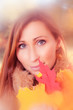 autumn leaf woman