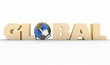 Illustration: illustration of word with a globe and mouse cursor on white illustration of word with a globe and mouse cursor on white