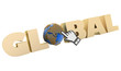 Illustration: illustration of word with a globe and mouse cursor on white illustration of word with a globe and mouse cursor on white
