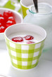 Photo: yogurt magro con ciliegie fatto in casa yogurt magro con ciliegie fatto in casa