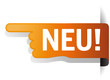 Band Button Neu vektor mit transparenten Schatten