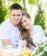 Couple Having Breakfast